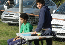 Año 2015|Dos pícaros terribles Axel y Diego pero alcanza pelotas de lujo, bien chicos.